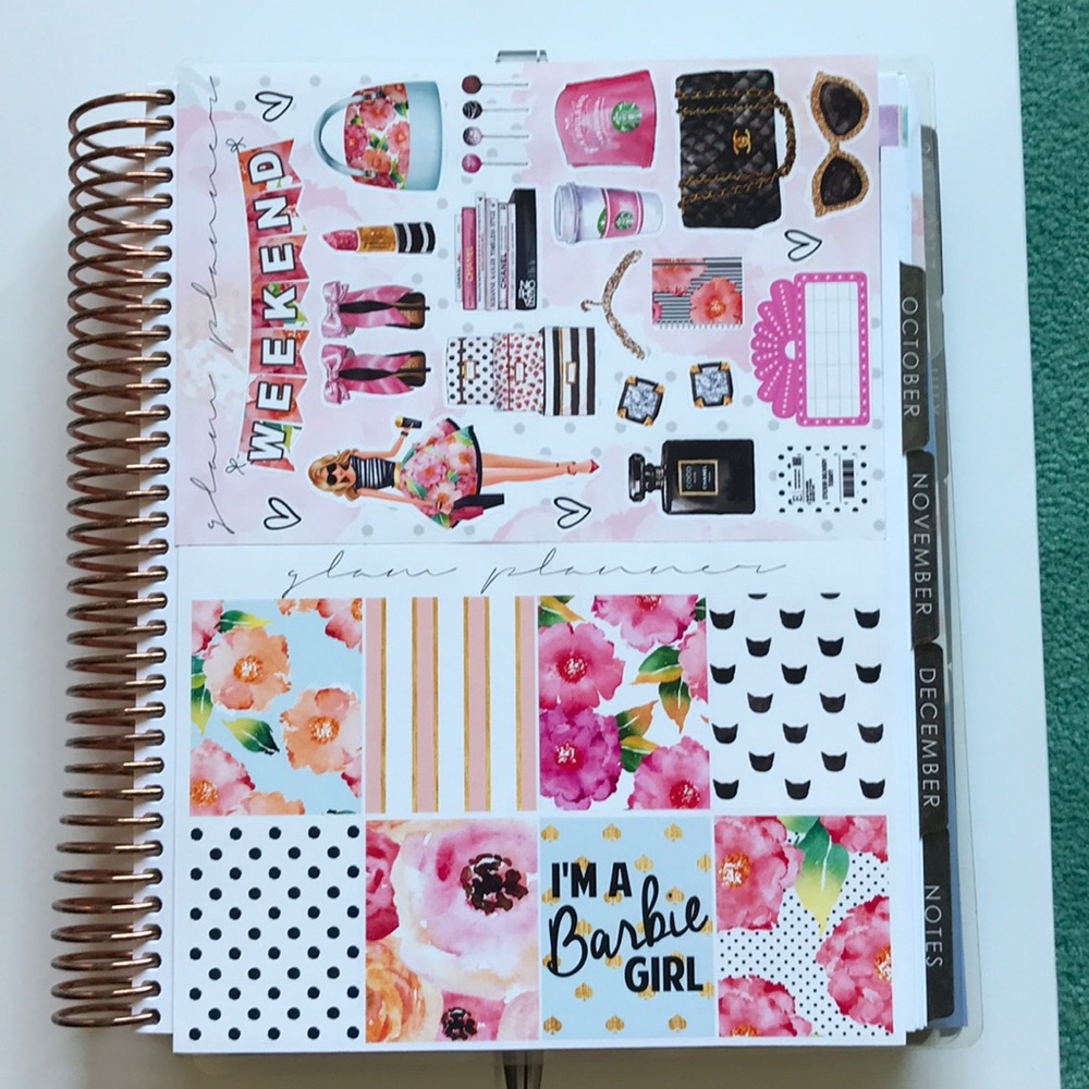 6 Sheets Beautiful Planner Stickers + Freebie
